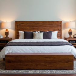 king size bed Wood material