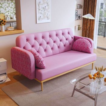 Pink Two Seater Sofa