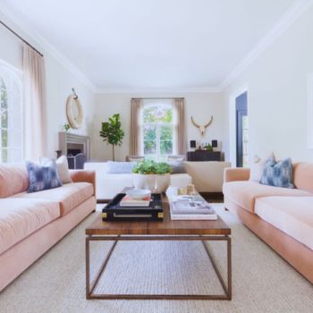 Blush Pink Sofa 