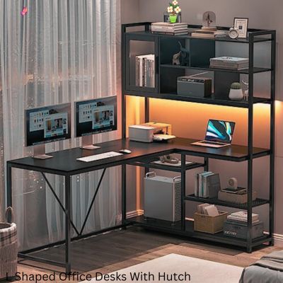 L Shaped Office Desks With Hutch