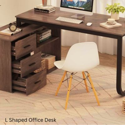 Design Ideas For L shaped Office Desks