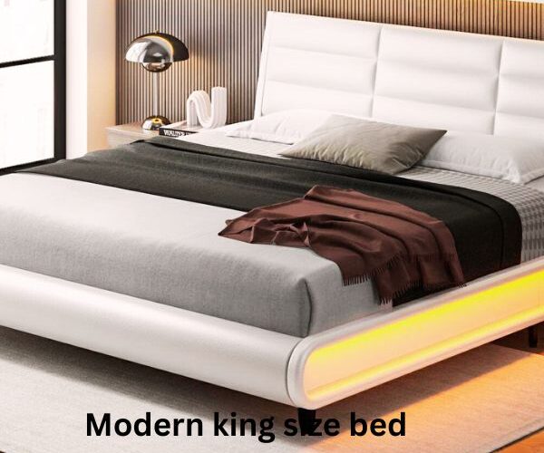 modern king size bed